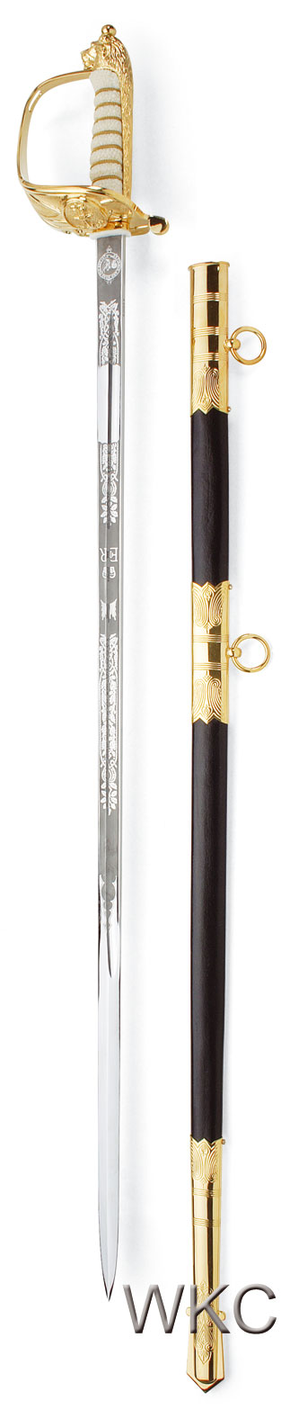foto British Royal Navy Commissioned Officer sword and scabbard